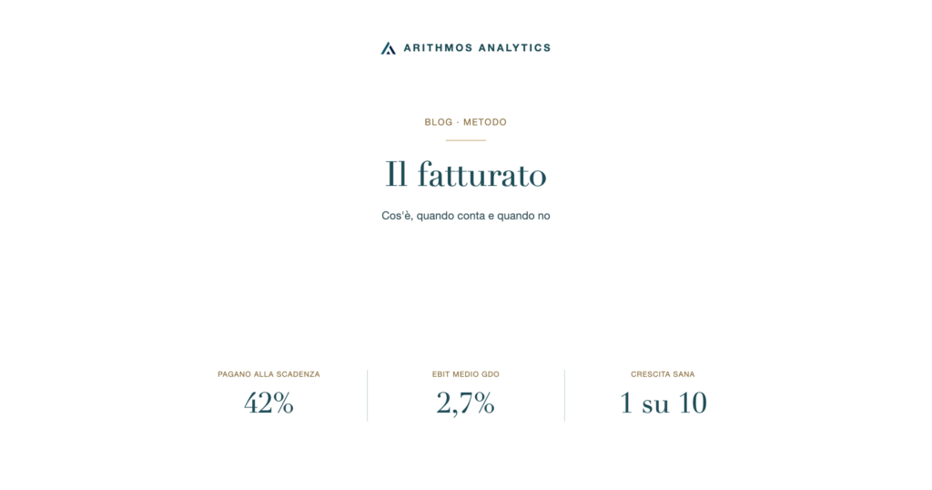 Il fatturato: 42% delle imprese paga alla scadenza, EBIT medio GDO 2,7%, crescita sana 1 su 10
